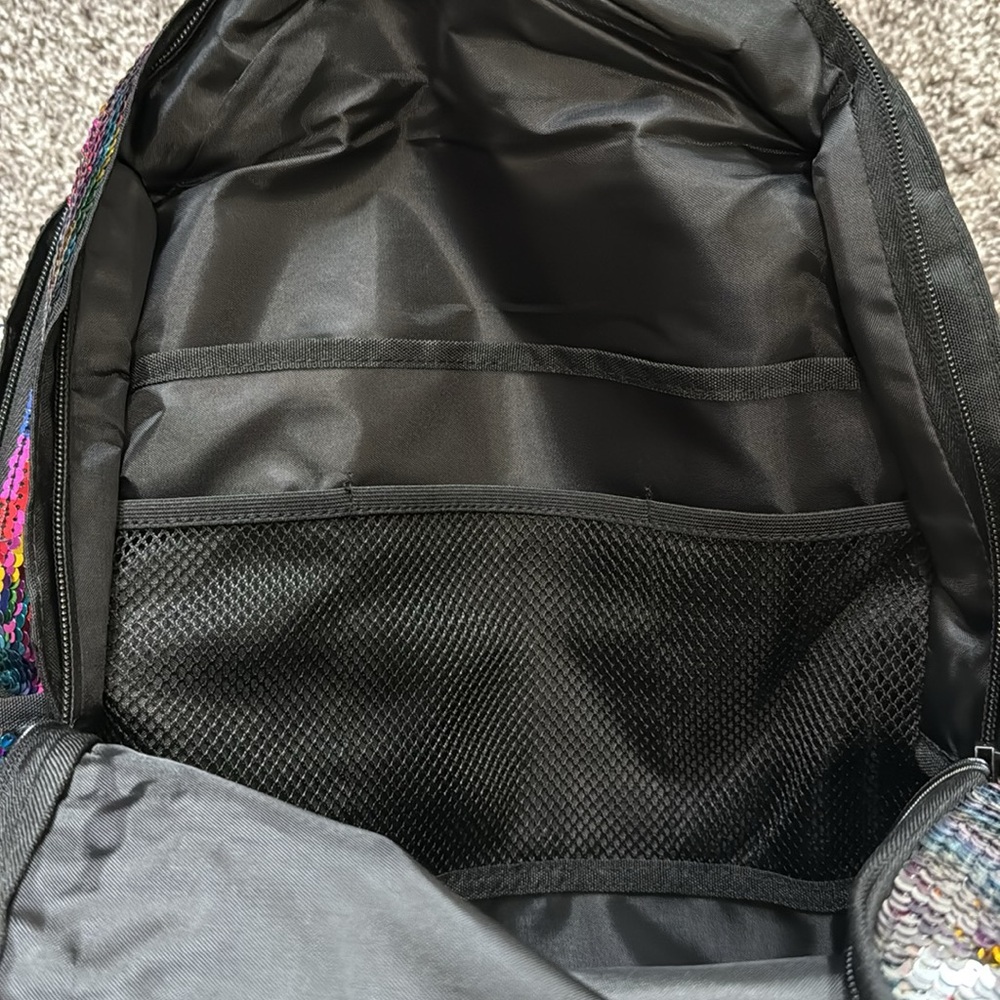 Pink Victoria’s Secret Sequin Campus Backpack - Picture 5 of 6